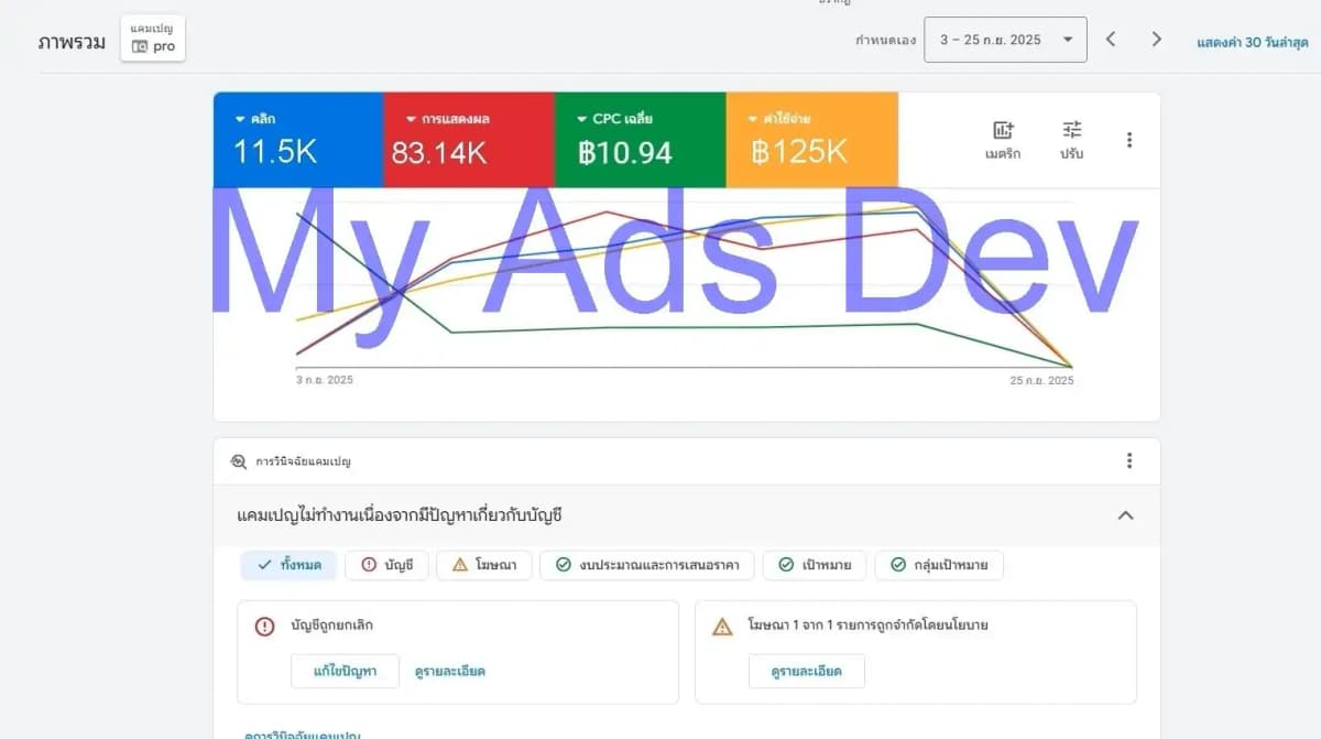 ตัวอย่างแคมเปญ Google Ads 2