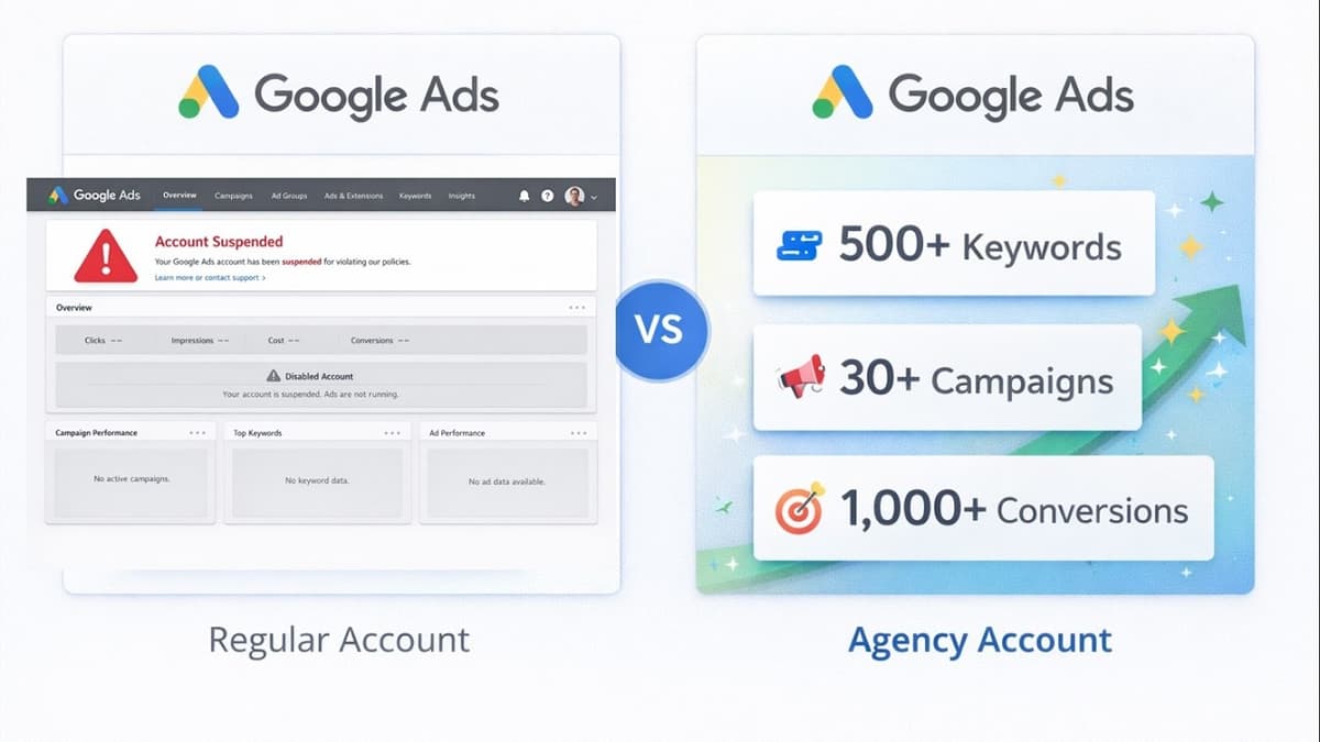 ภาพหน้าปกวิดีโอ: เจาะลึกความต่าง บัญชี Google Ads Agency vs บัญชีไทย: เลือกแบบไหนให้ยิงแอดไม่สะดุด 2026
